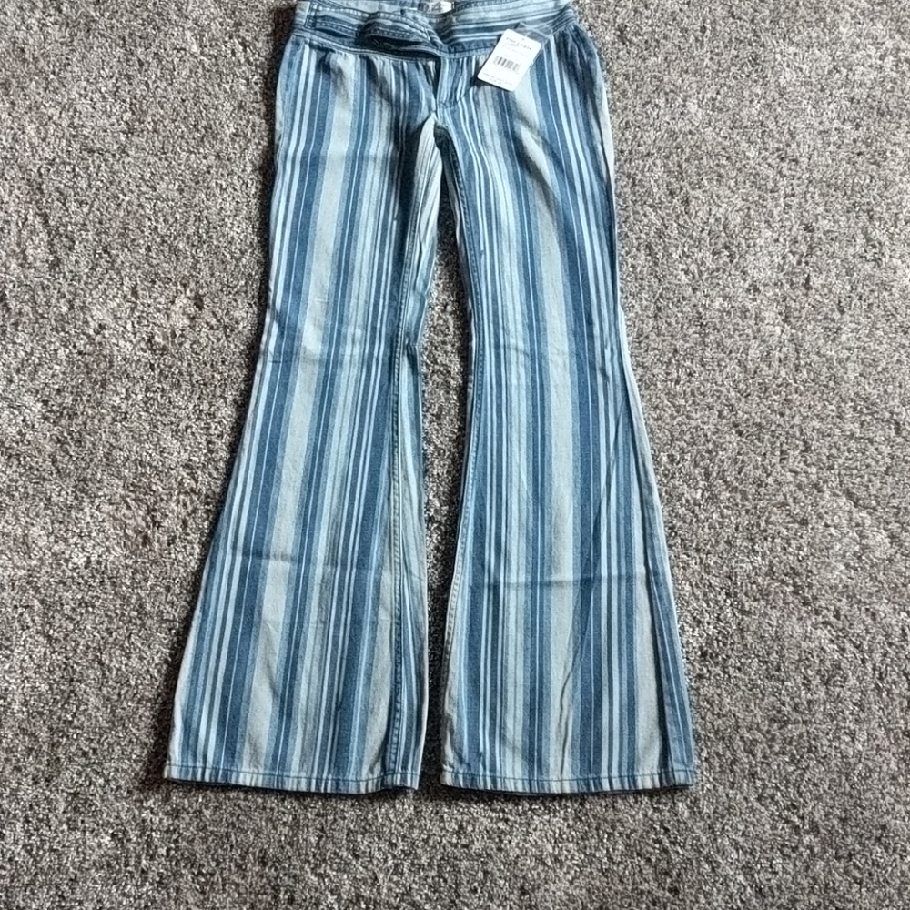 Indigo Haze stripe pants NWOT (tags removed)